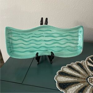 Boston Warehouse Turquoise Ceramic Tray